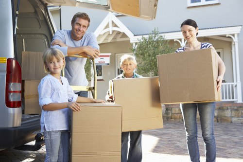Commercial move and office relocation transport scene